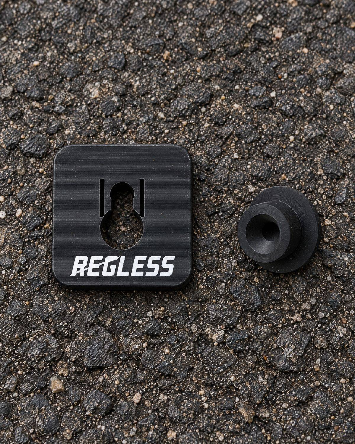 Matte black Regless square with its peg